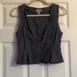 Dark grey vest top